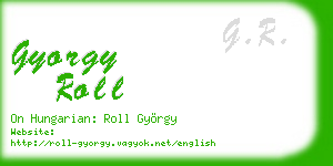gyorgy roll business card