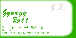 gyorgy roll business card